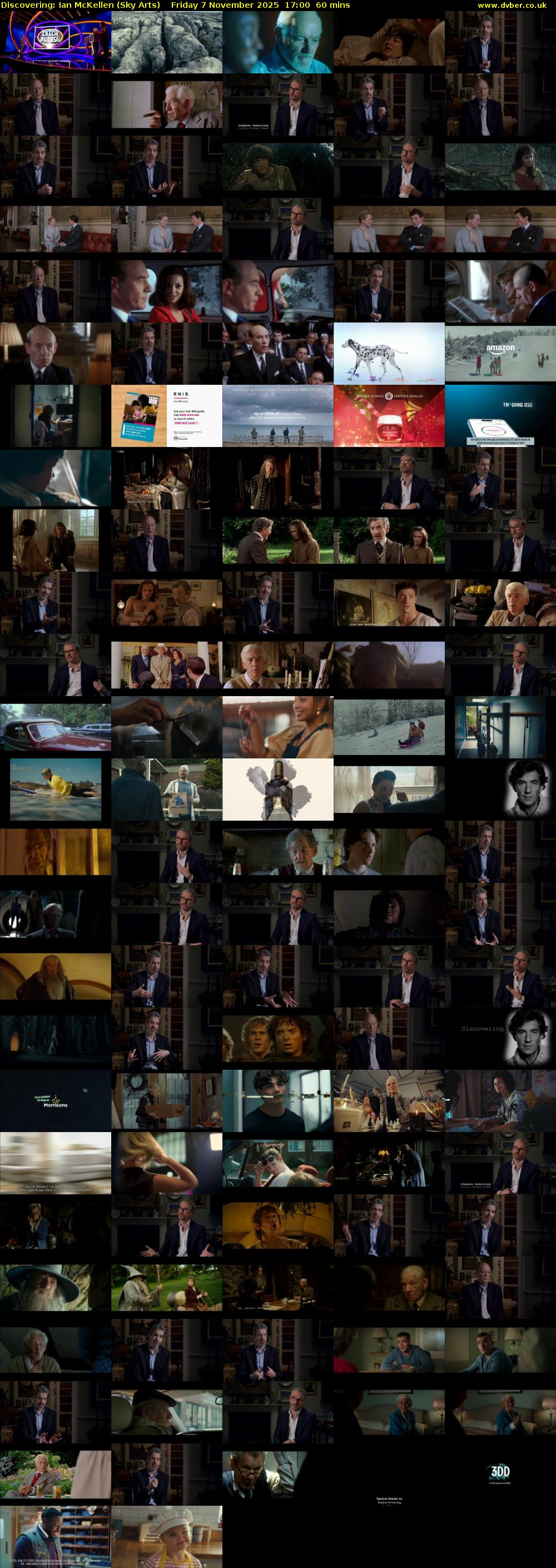 Discovering: Ian McKellen (Sky Arts) Friday 7 November 2025 17:00 - 18:00