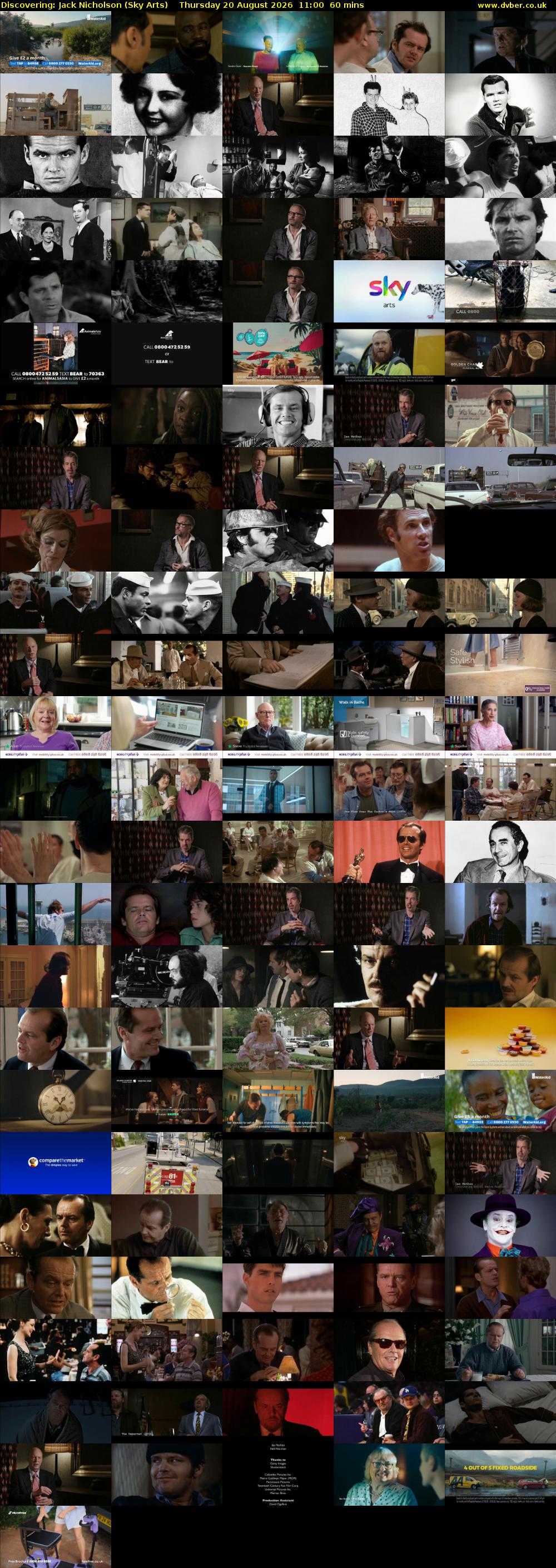 Discovering: Jack Nicholson (Sky Arts) Thursday 20 August 2026 11:00 - 12:00
