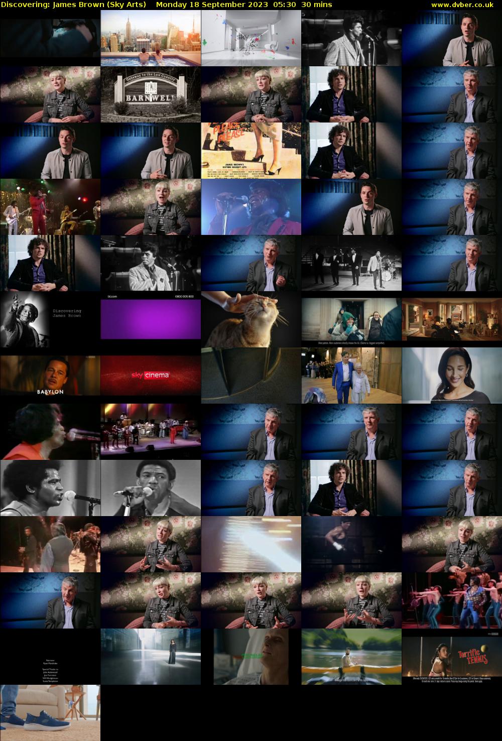 Discovering: James Brown (Sky Arts) Monday 18 September 2023 05:30 - 06:00