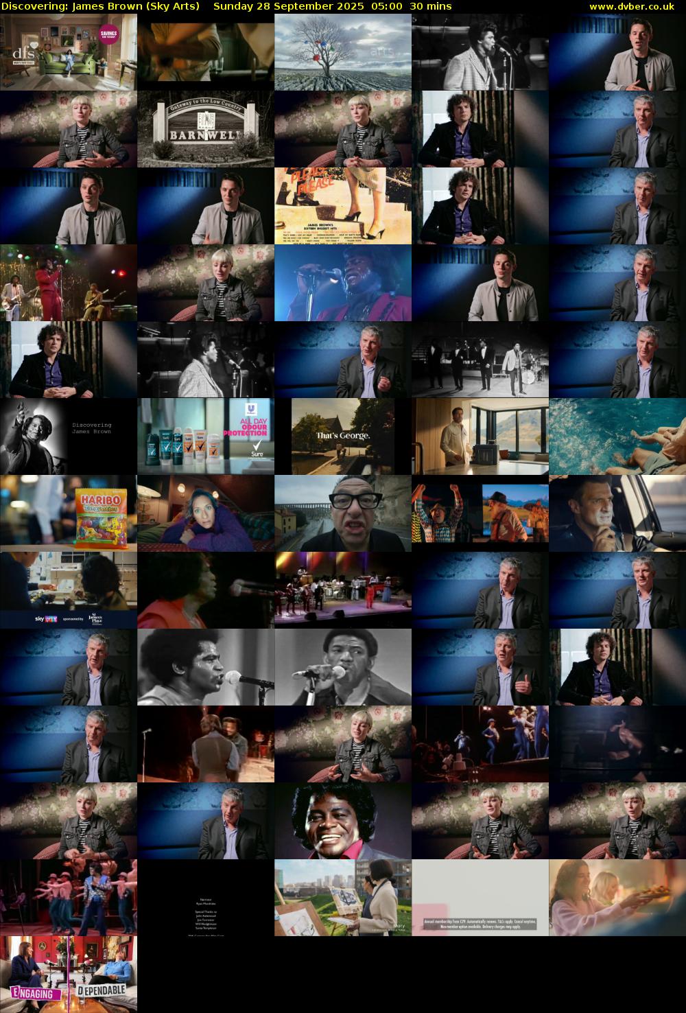 Discovering: James Brown (Sky Arts) Sunday 28 September 2025 05:00 - 05:30