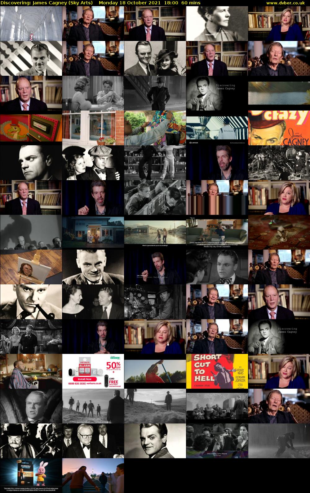 Discovering: James Cagney (Sky Arts) Monday 18 October 2021 18:00 - 19:00