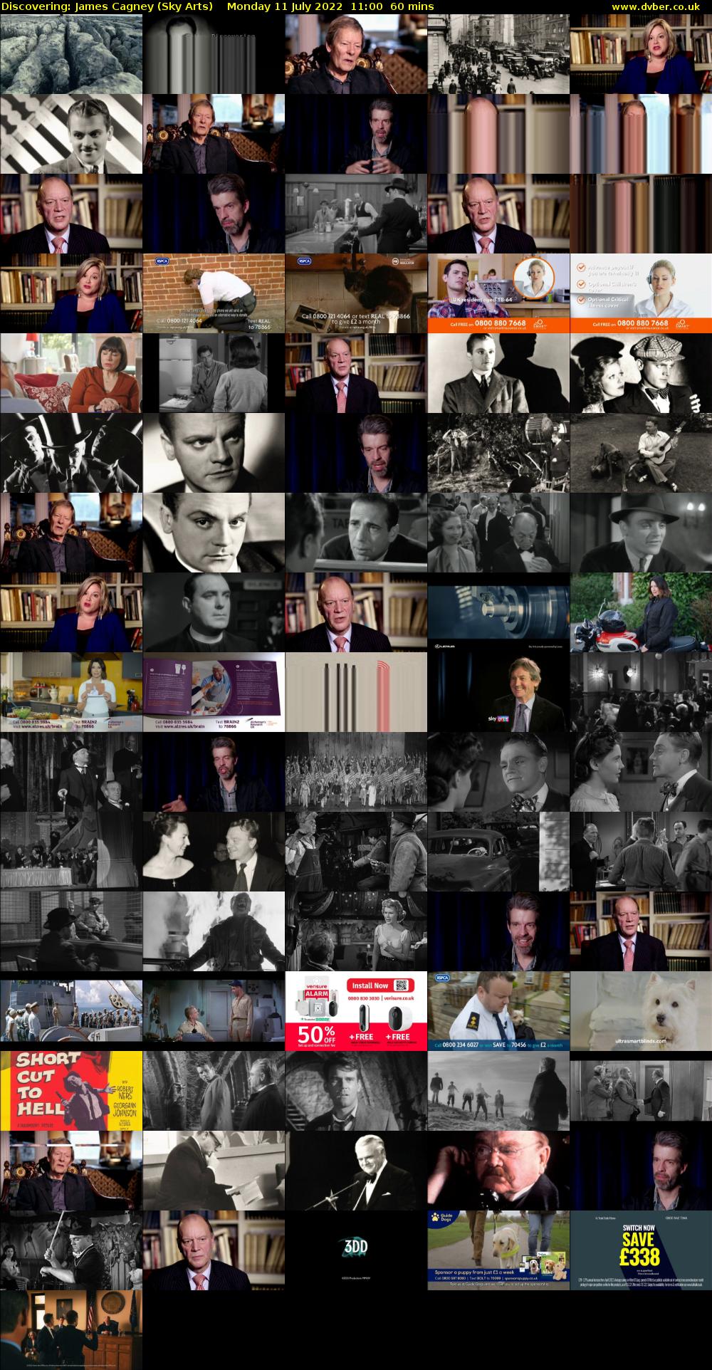 Discovering: James Cagney (Sky Arts) Monday 11 July 2022 11:00 - 12:00