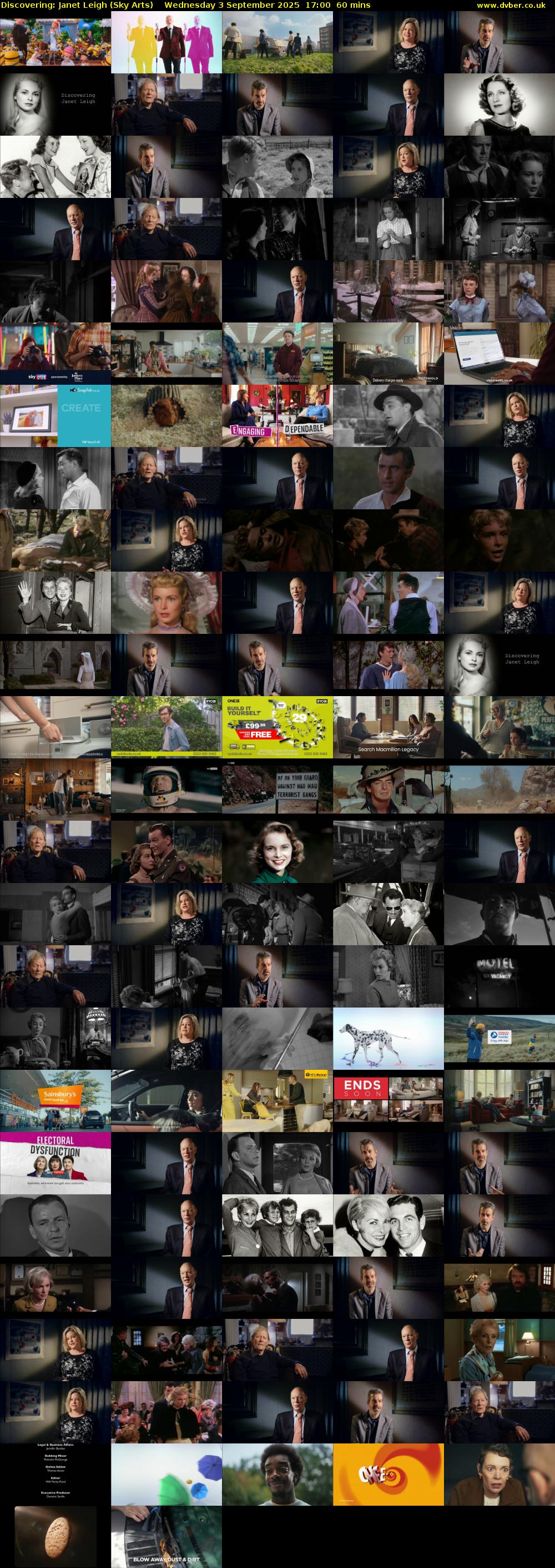 Discovering: Janet Leigh (Sky Arts) Wednesday 3 September 2025 17:00 - 18:00