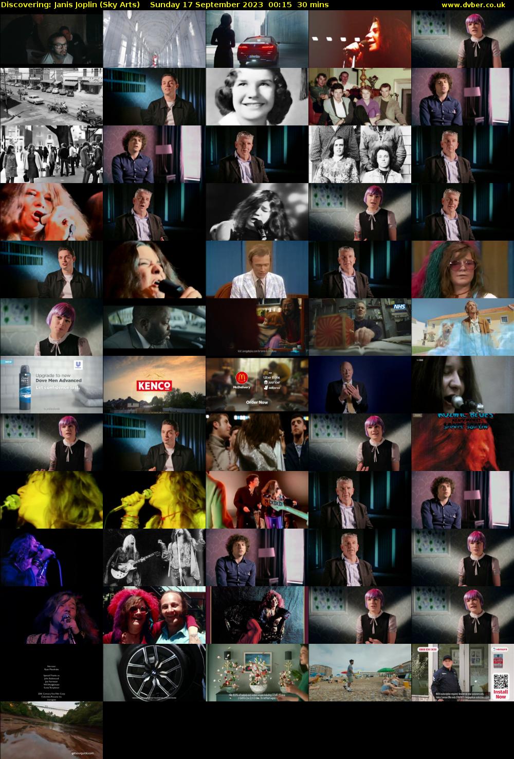 Discovering: Janis Joplin (Sky Arts) Sunday 17 September 2023 00:15 - 00:45