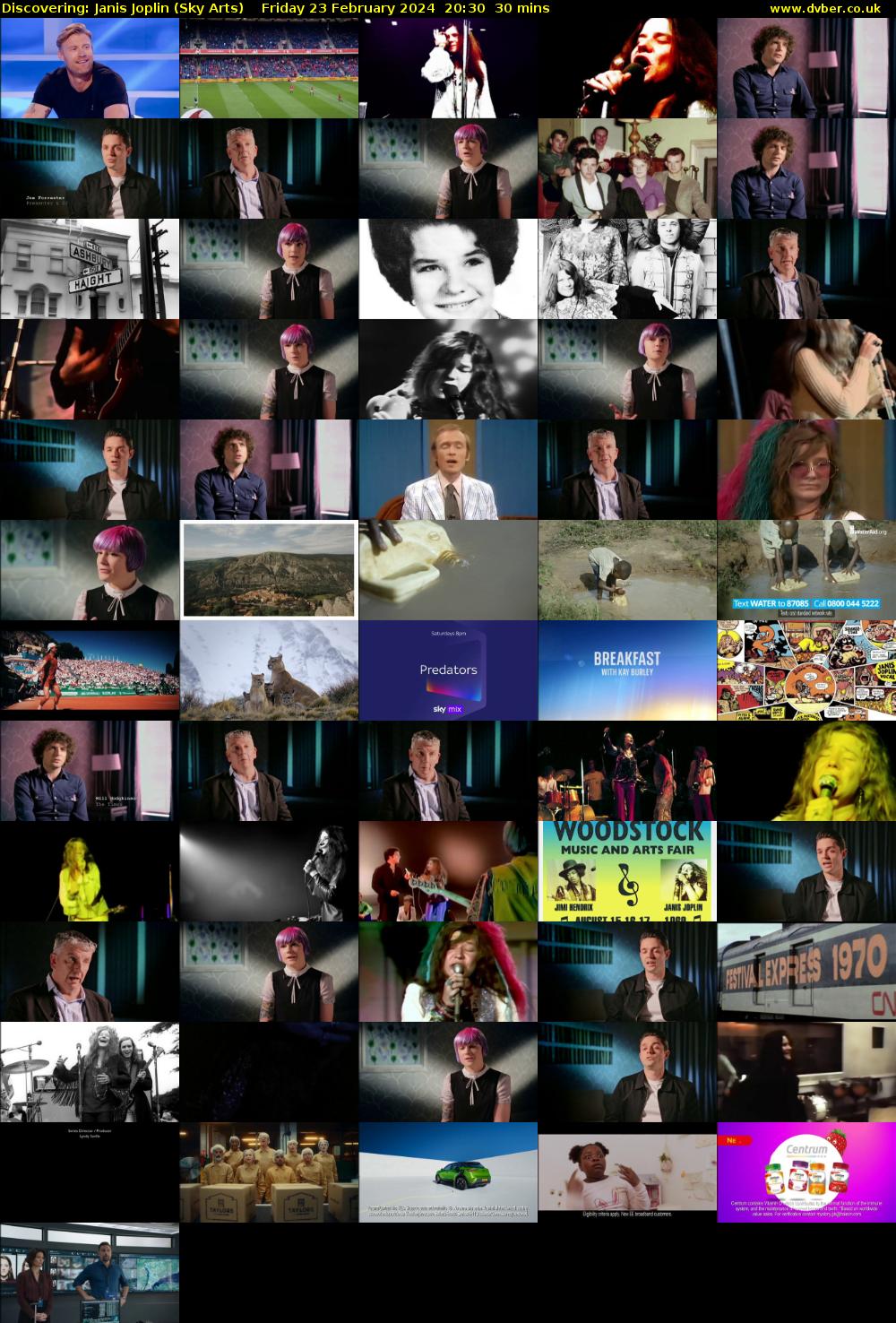 Discovering: Janis Joplin (Sky Arts) Friday 23 February 2024 20:30 - 21:00