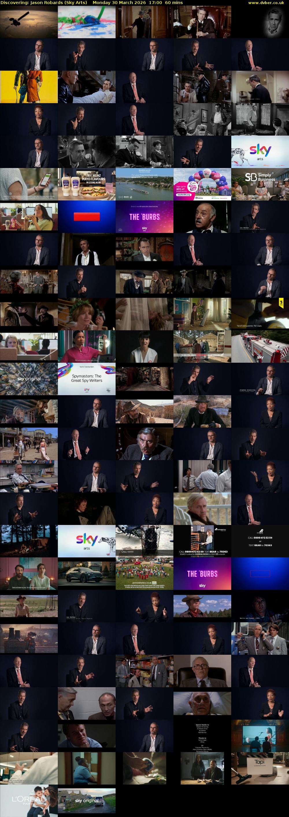 Discovering: Jason Robards (Sky Arts) Monday 30 March 2026 17:00 - 18:00