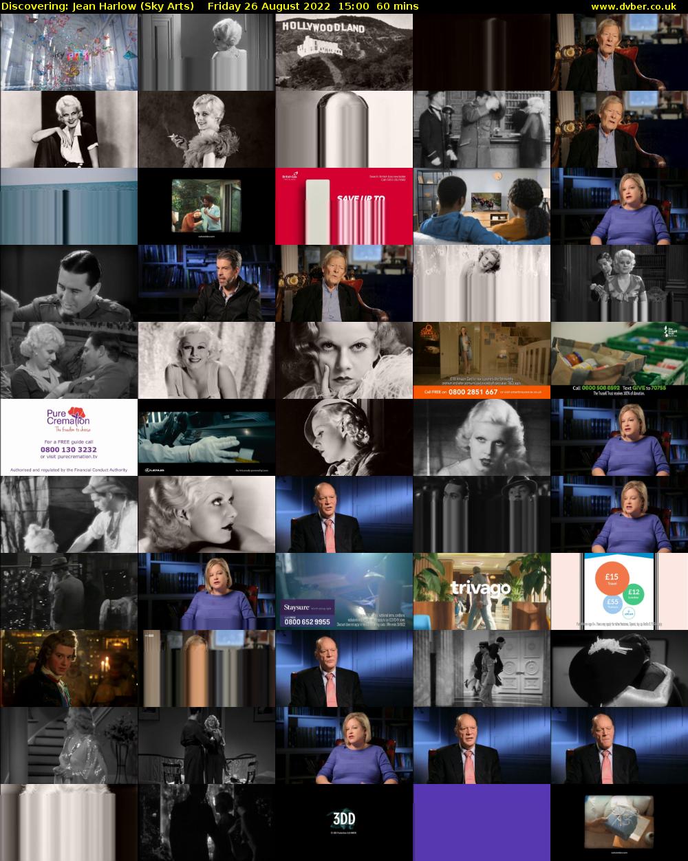Discovering: Jean Harlow (Sky Arts) Friday 26 August 2022 15:00 - 16:00