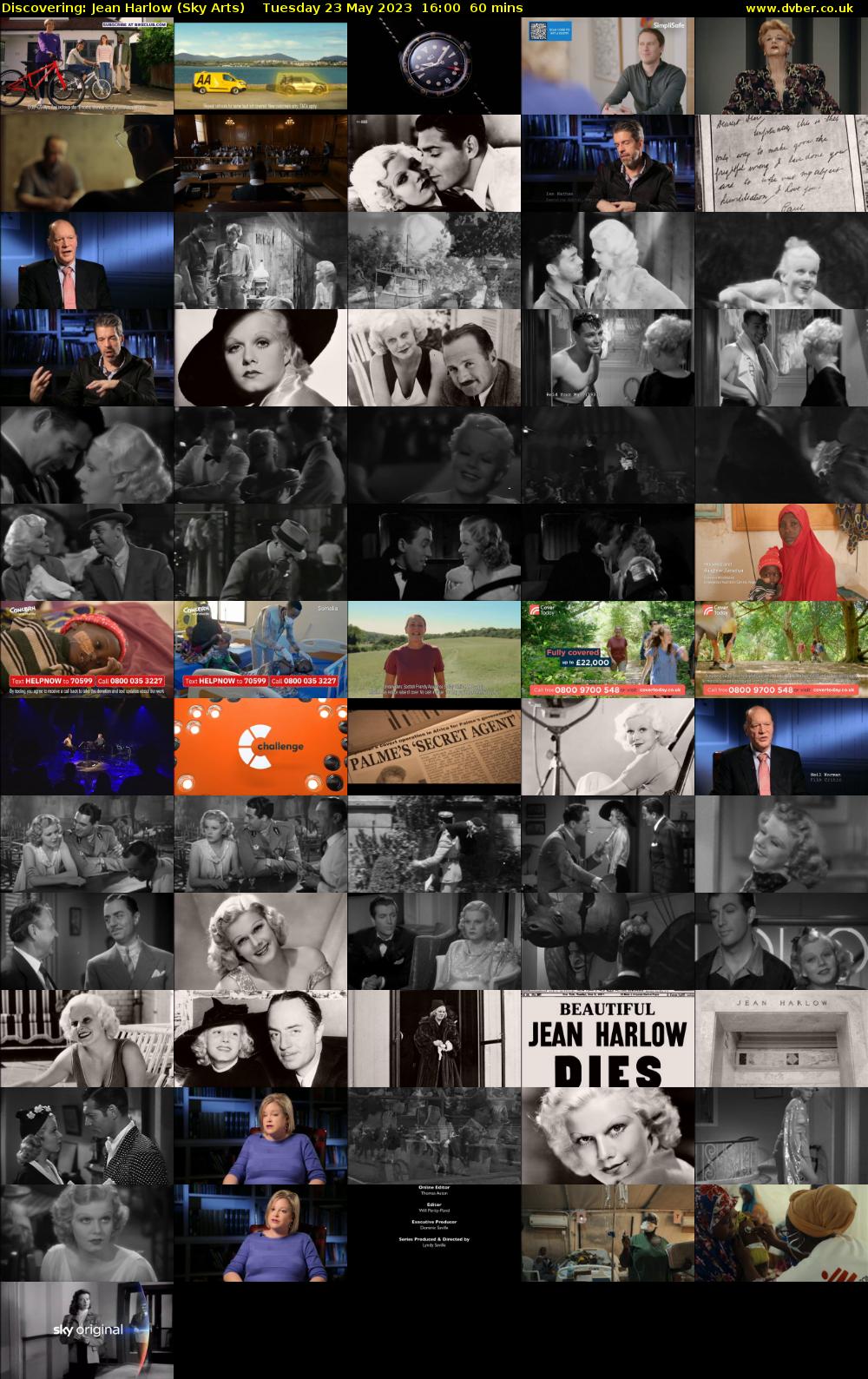 Discovering: Jean Harlow (Sky Arts) Tuesday 23 May 2023 16:00 - 17:00