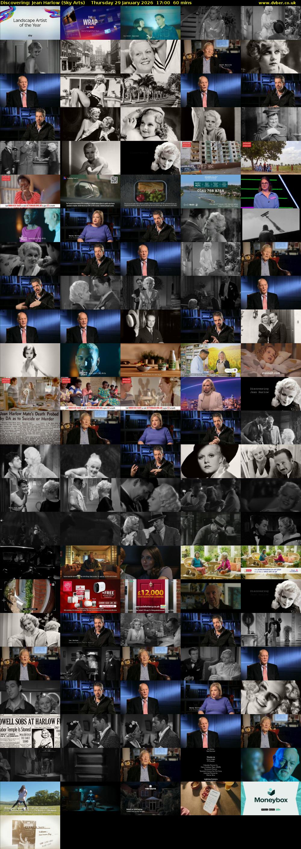 Discovering: Jean Harlow (Sky Arts) Thursday 29 January 2026 17:00 - 18:00