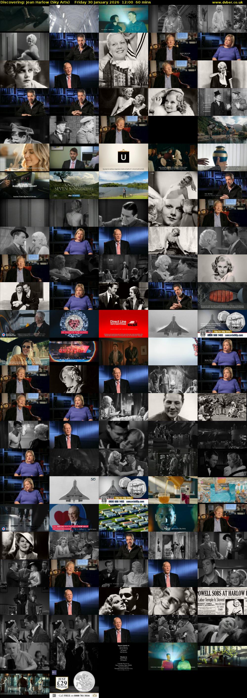 Discovering: Jean Harlow (Sky Arts) Friday 30 January 2026 12:00 - 13:00