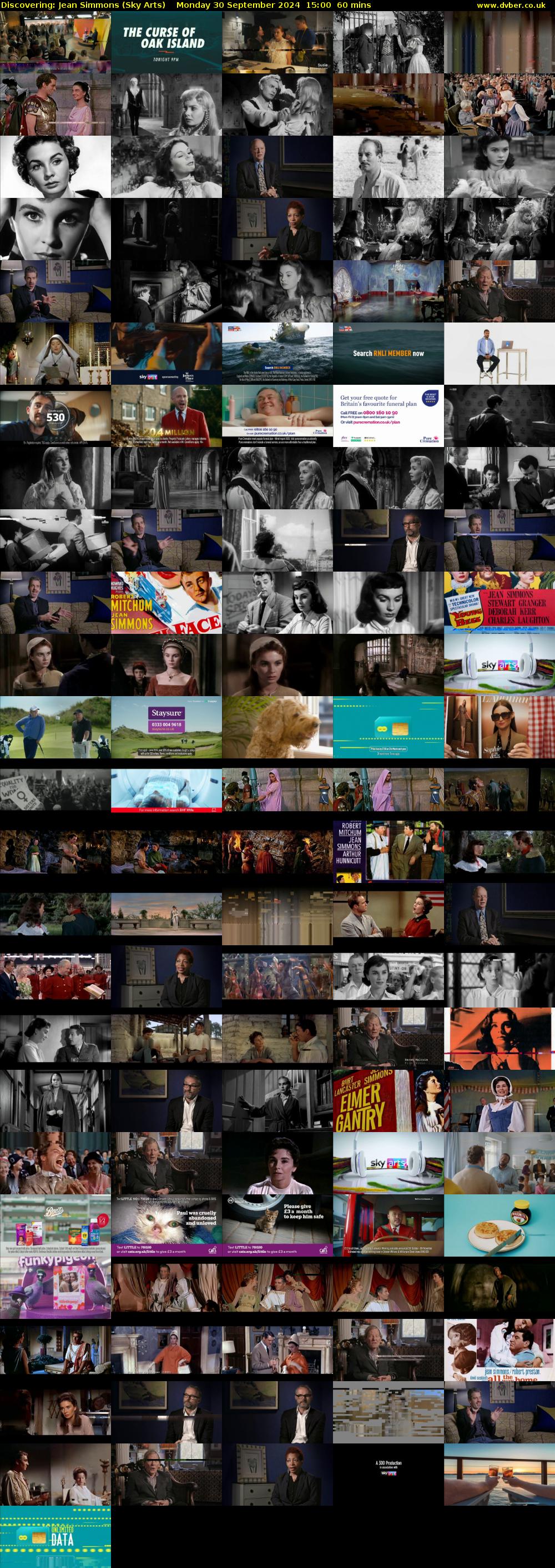 Discovering: Jean Simmons (Sky Arts) Monday 30 September 2024 15:00 - 16:00