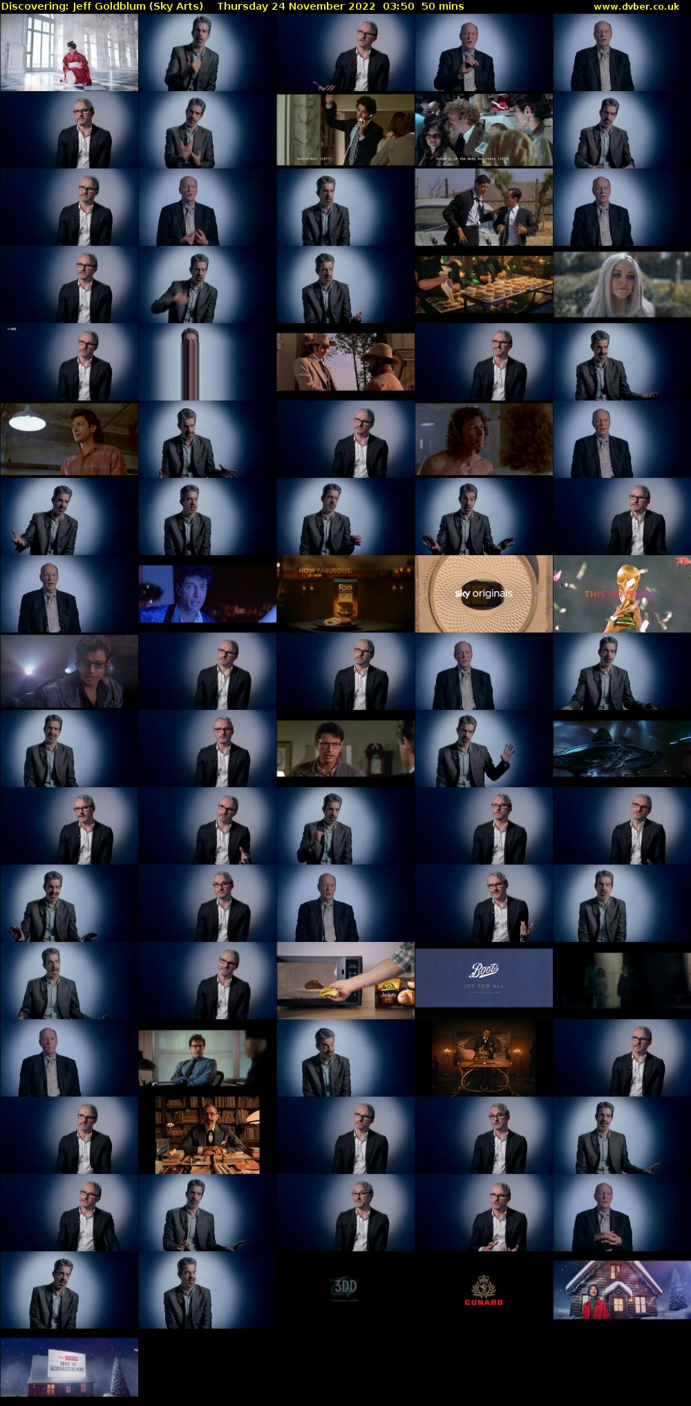 Discovering: Jeff Goldblum (Sky Arts) Thursday 24 November 2022 03:50 - 04:40