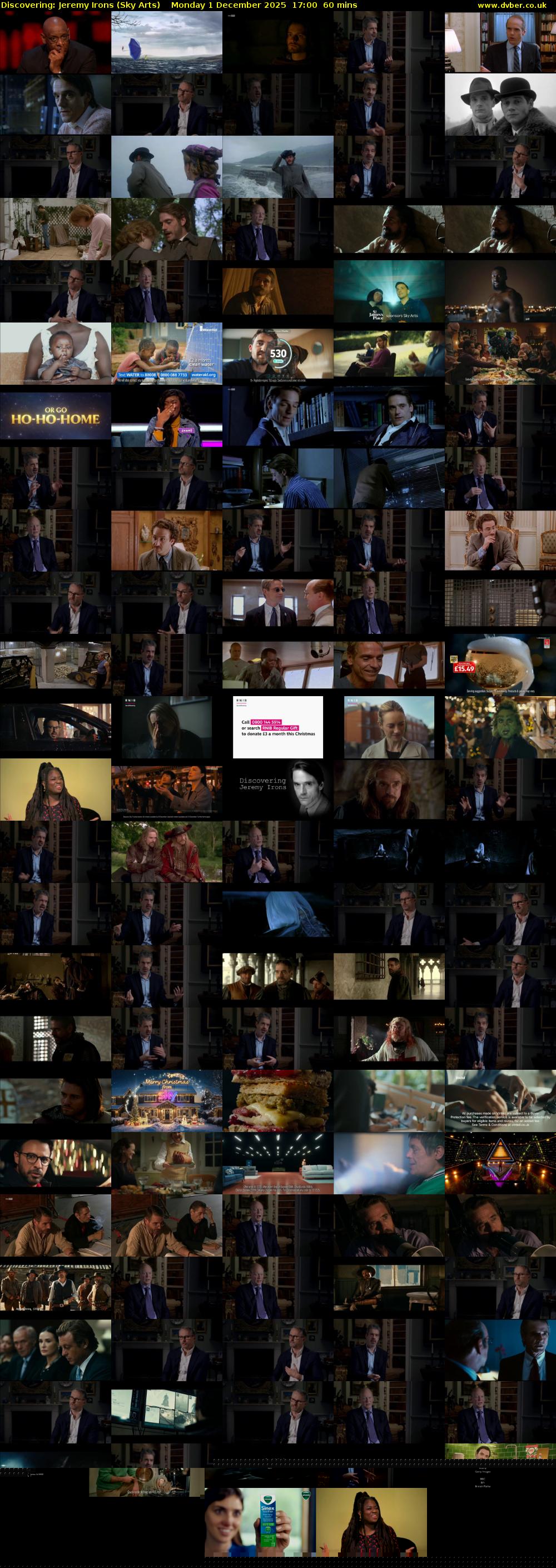Discovering: Jeremy Irons (Sky Arts) Monday 1 December 2025 17:00 - 18:00