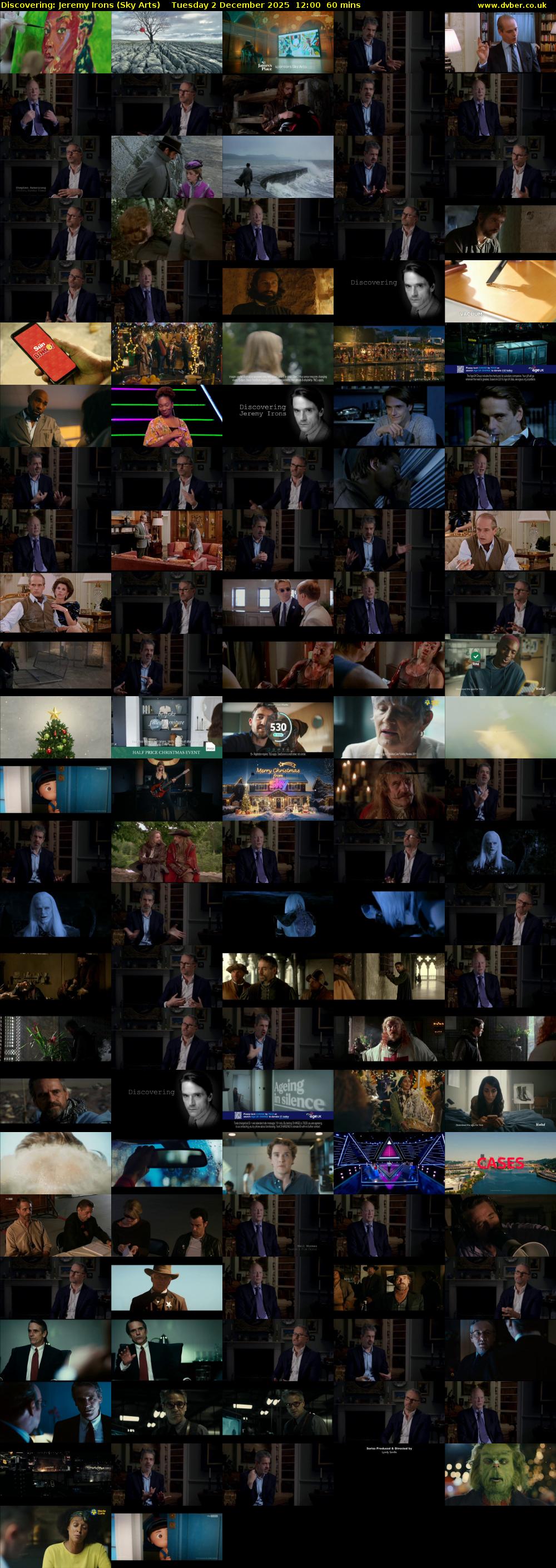 Discovering: Jeremy Irons (Sky Arts) Tuesday 2 December 2025 12:00 - 13:00