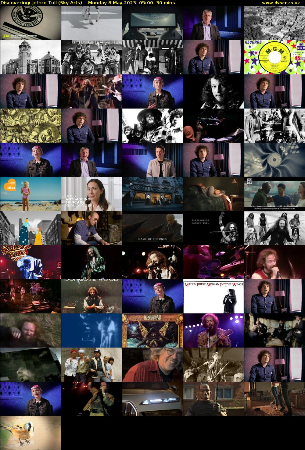Discovering: Jethro Tull (Sky Arts) Monday 8 May 2023 05:00 - 05:30