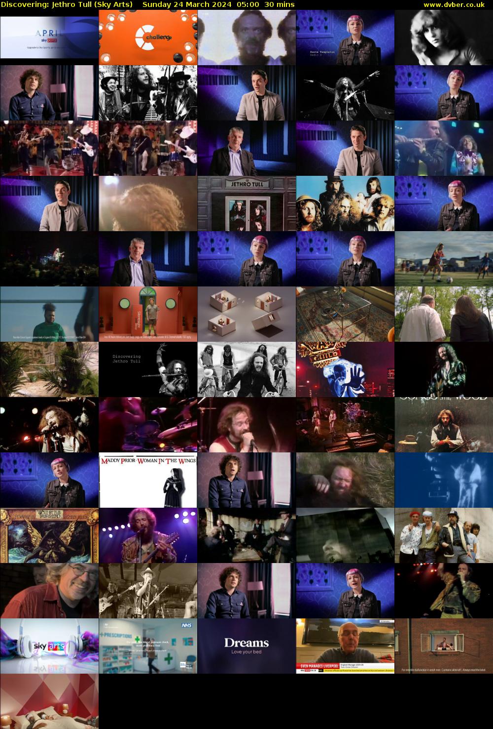Discovering: Jethro Tull (Sky Arts) Sunday 24 March 2024 05:00 - 05:30