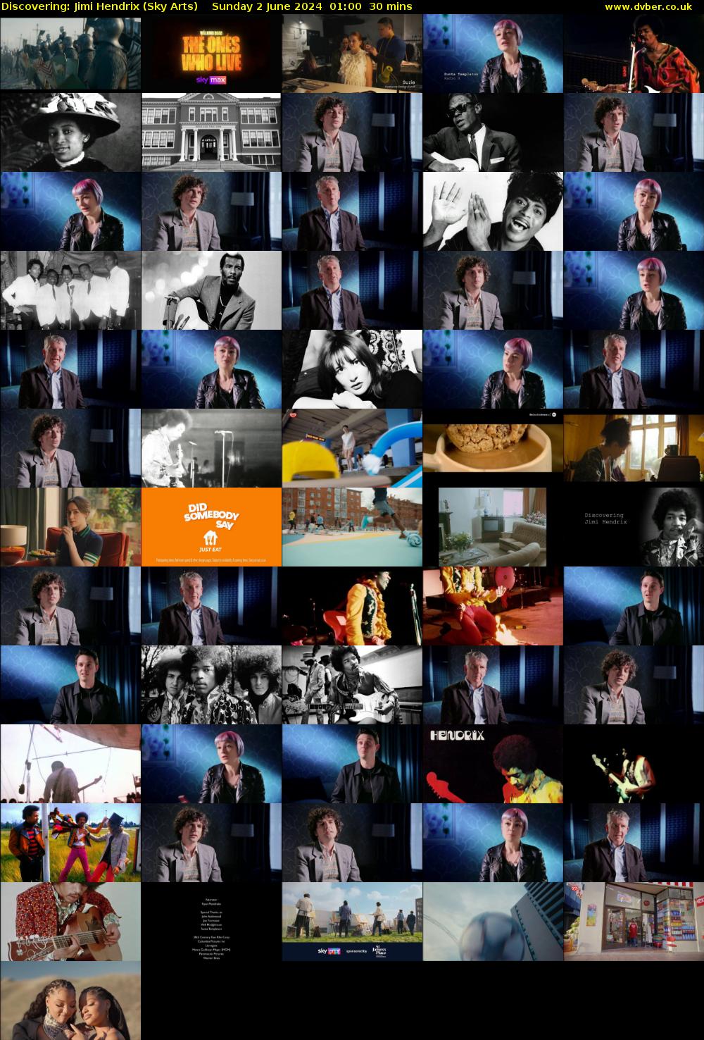 Discovering: Jimi Hendrix (Sky Arts) Sunday 2 June 2024 01:00 - 01:30