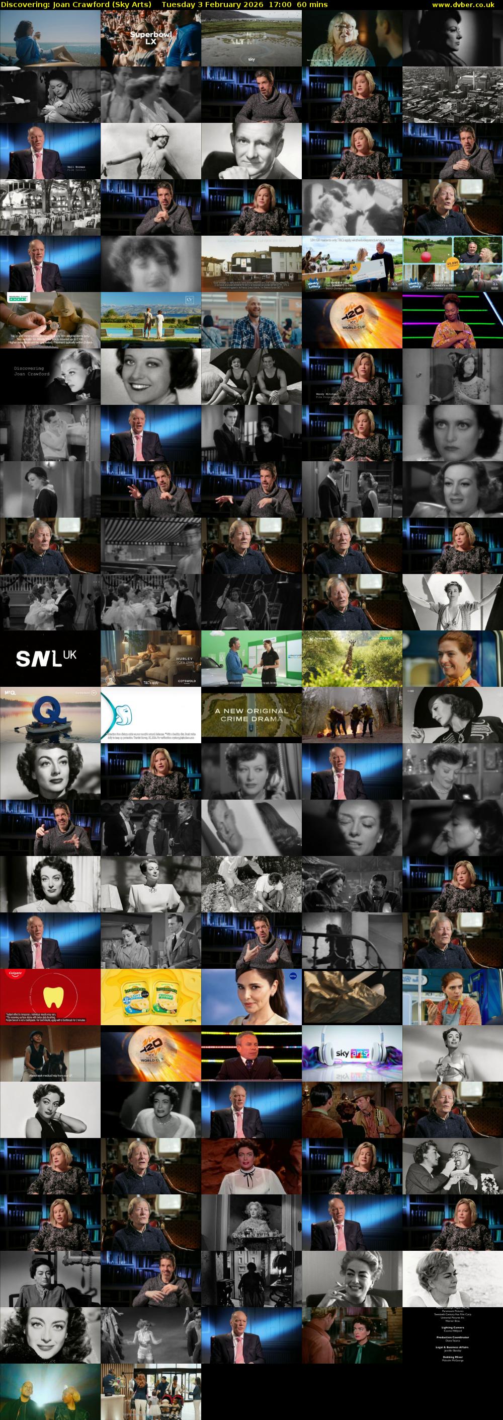 Discovering: Joan Crawford (Sky Arts) Tuesday 3 February 2026 17:00 - 18:00