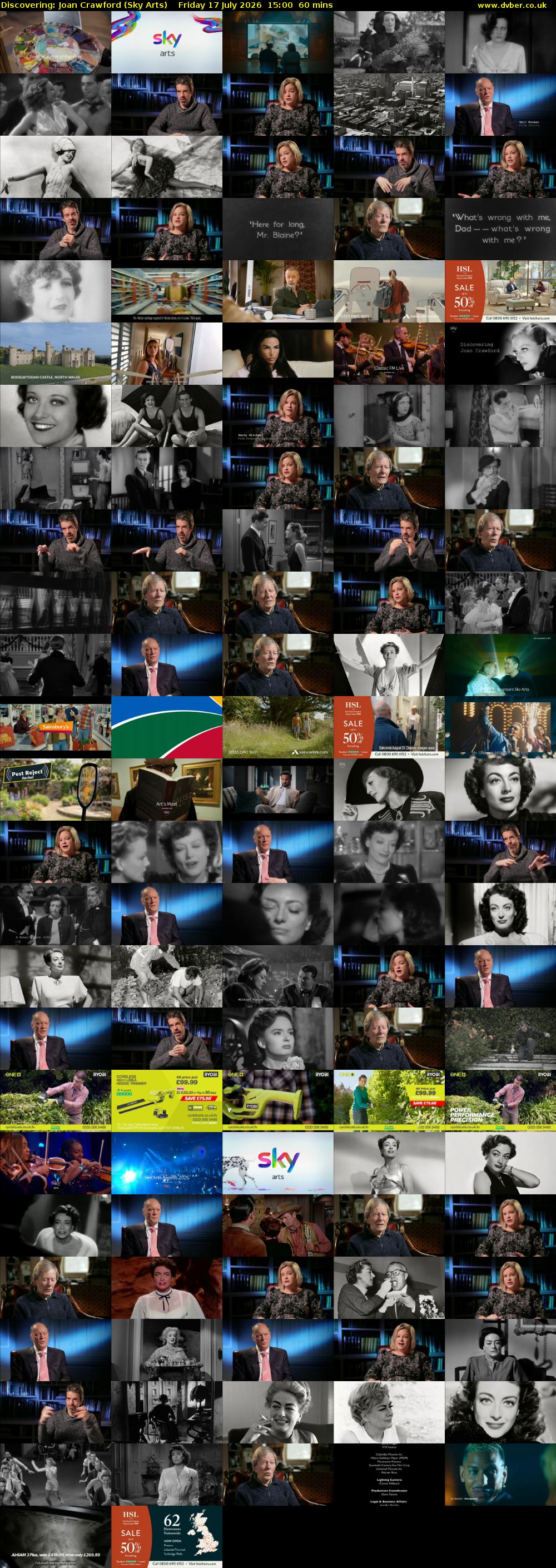 Discovering: Joan Crawford (Sky Arts) Friday 17 July 2026 15:00 - 16:00