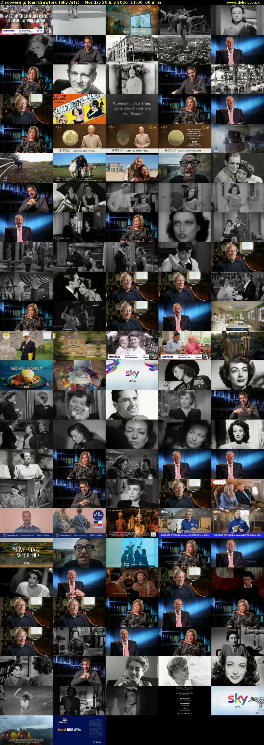 Discovering: Joan Crawford (Sky Arts) Monday 20 July 2026 11:00 - 12:00