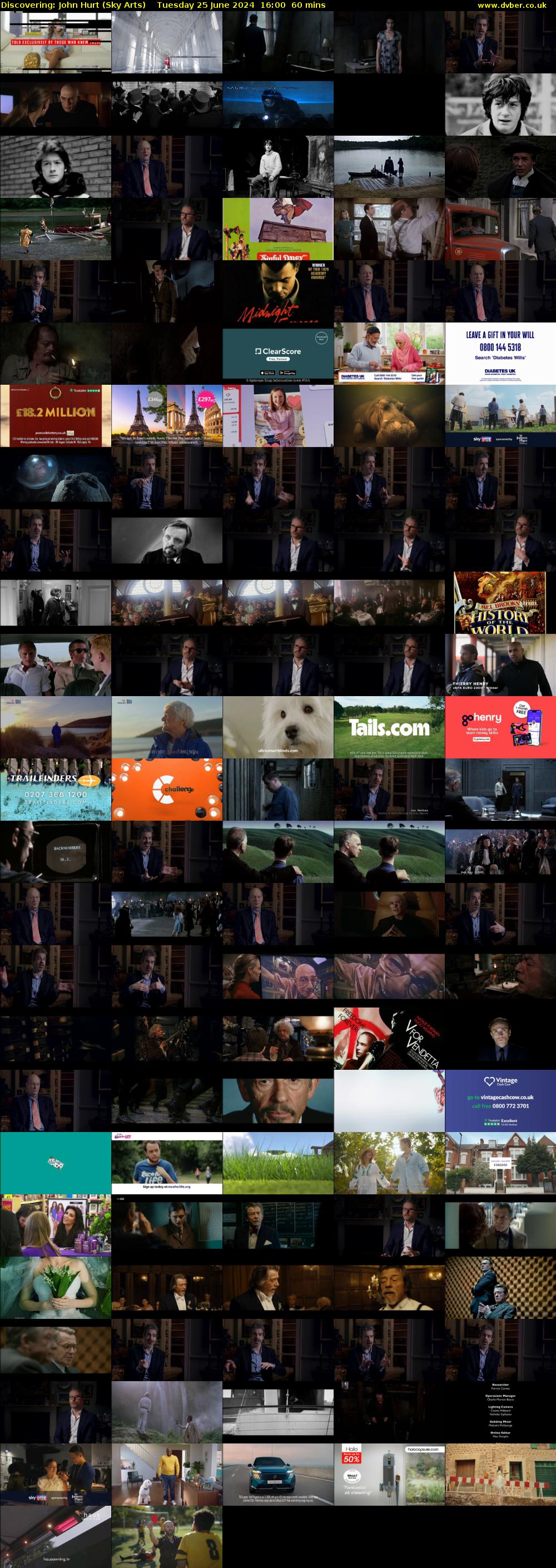 Discovering: John Hurt (Sky Arts) Tuesday 25 June 2024 16:00 - 17:00