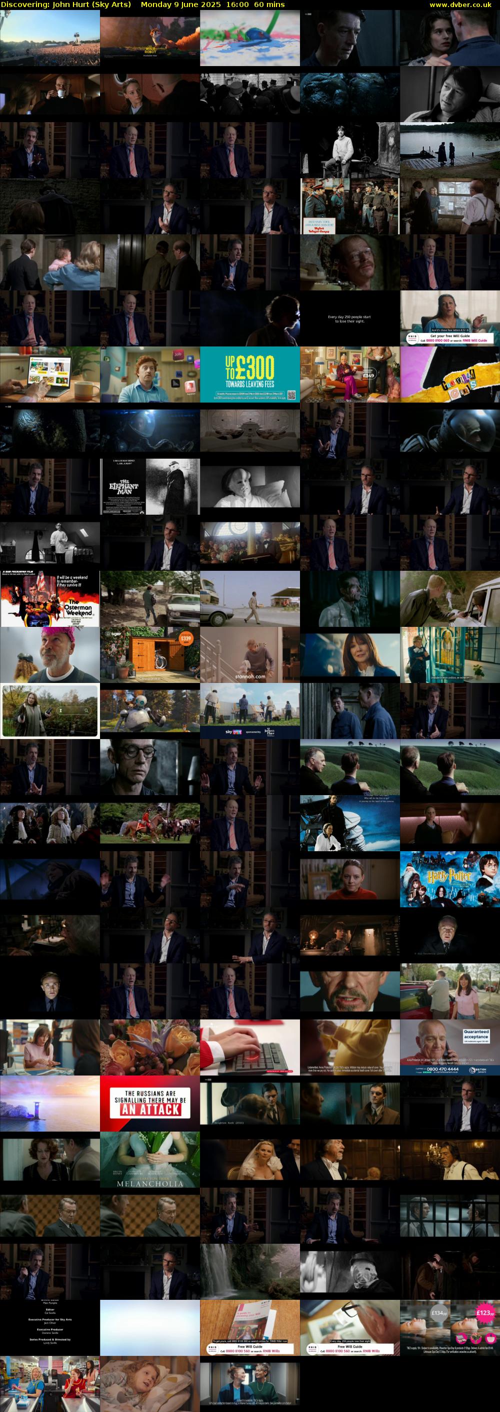 Discovering: John Hurt (Sky Arts) Monday 9 June 2025 16:00 - 17:00