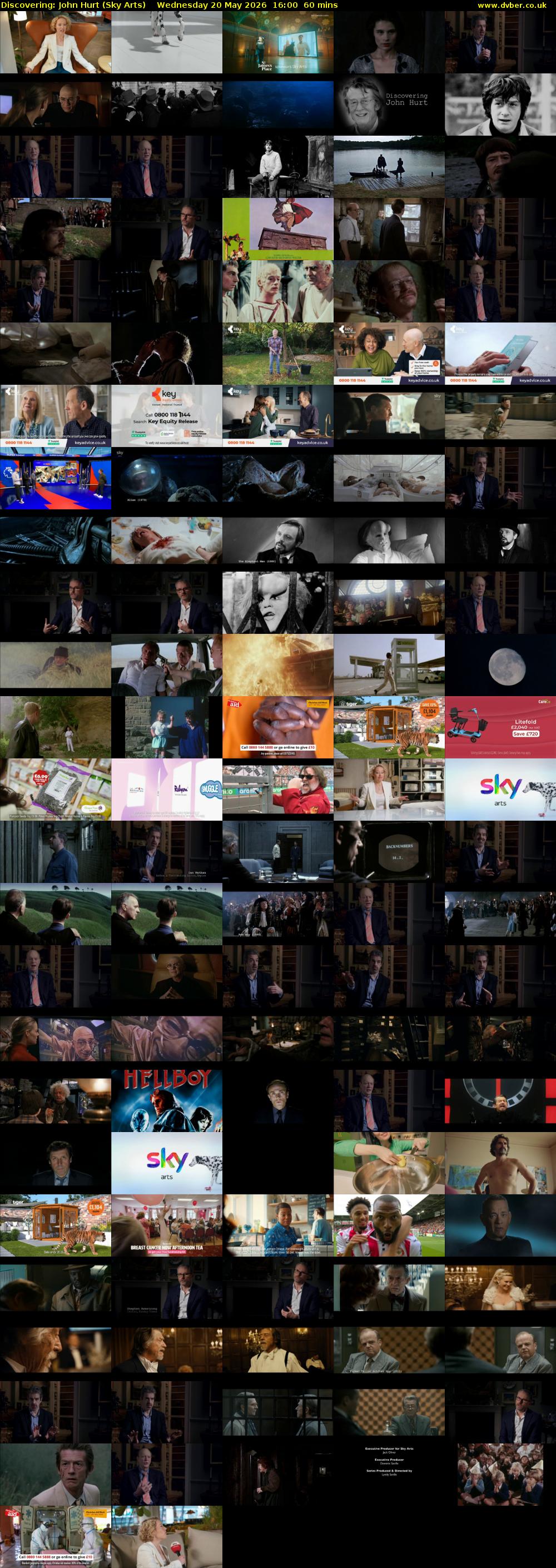 Discovering: John Hurt (Sky Arts) Wednesday 20 May 2026 16:00 - 17:00