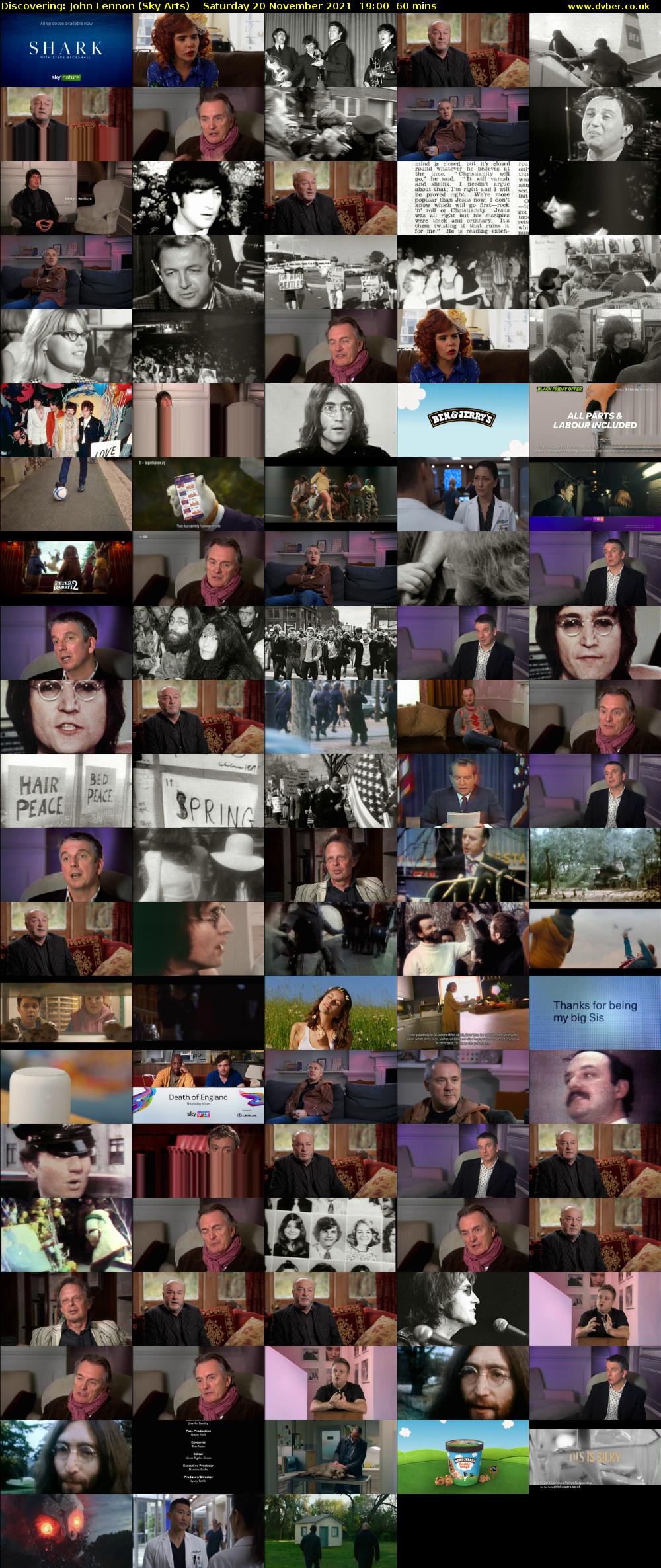 Discovering: John Lennon (Sky Arts) Saturday 20 November 2021 19:00 - 20:00