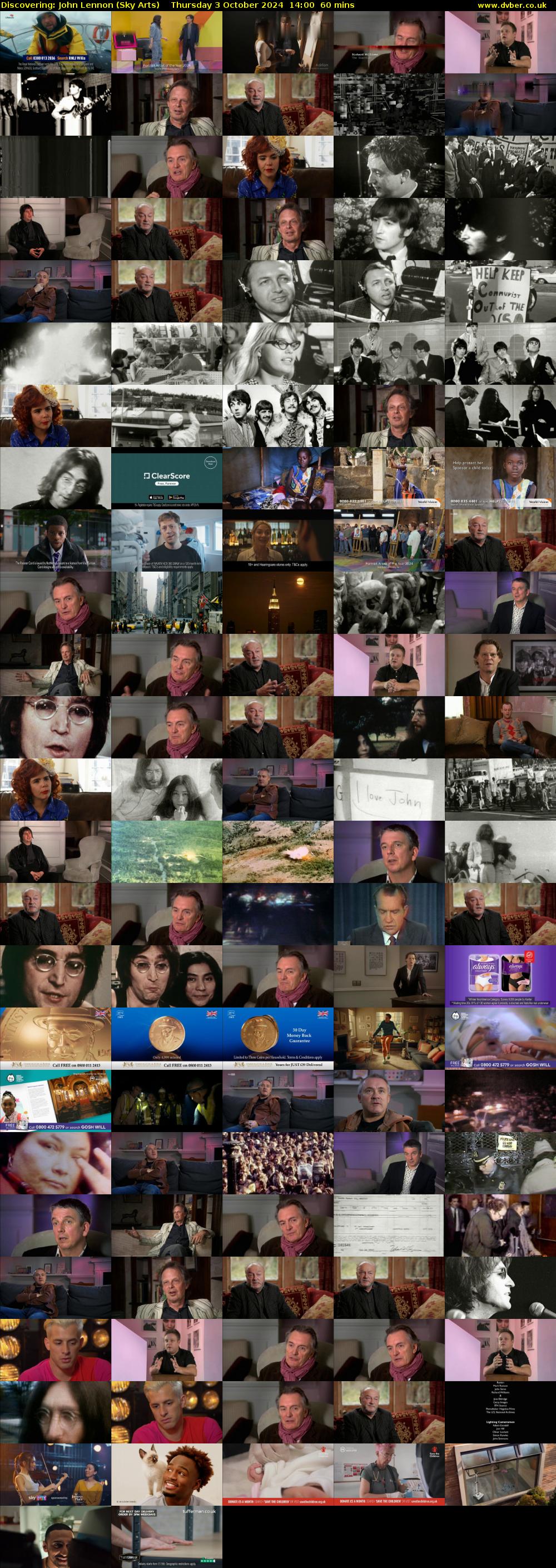 Discovering: John Lennon (Sky Arts) Thursday 3 October 2024 14:00 - 15:00