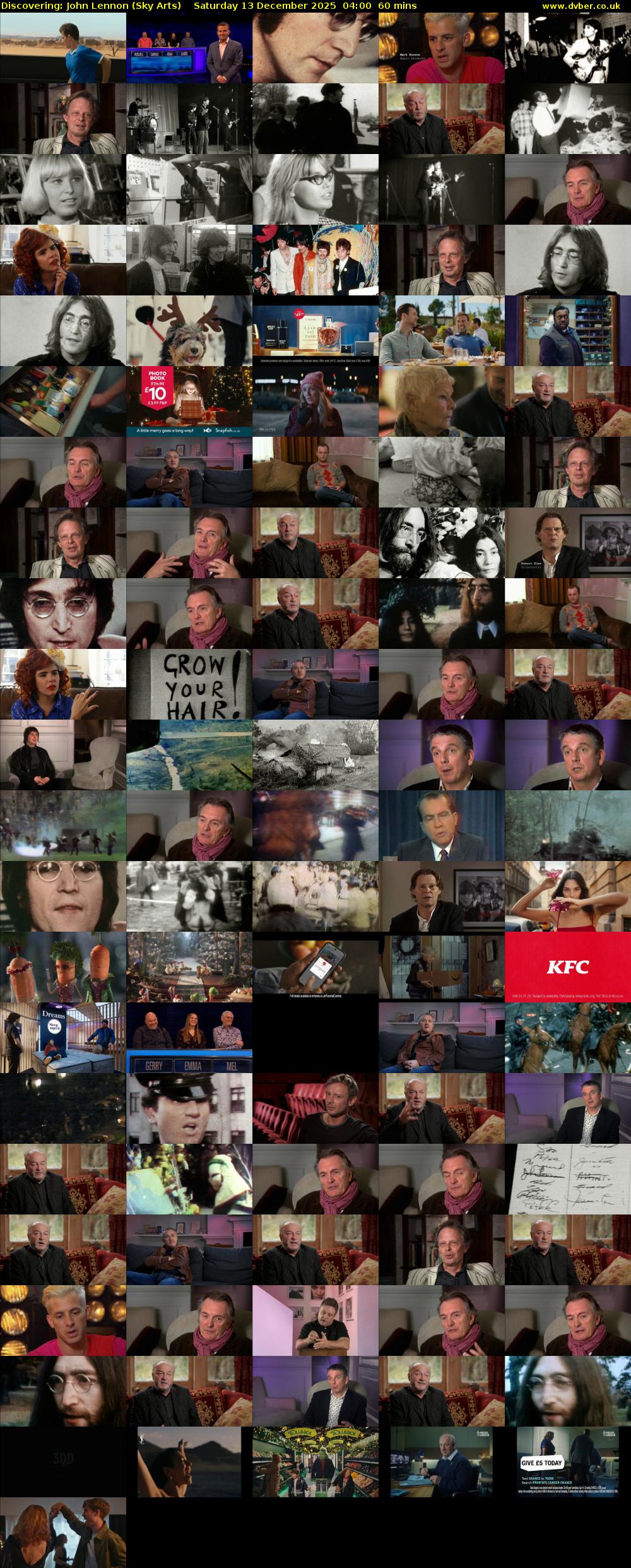 Discovering: John Lennon (Sky Arts) Saturday 13 December 2025 04:00 - 05:00
