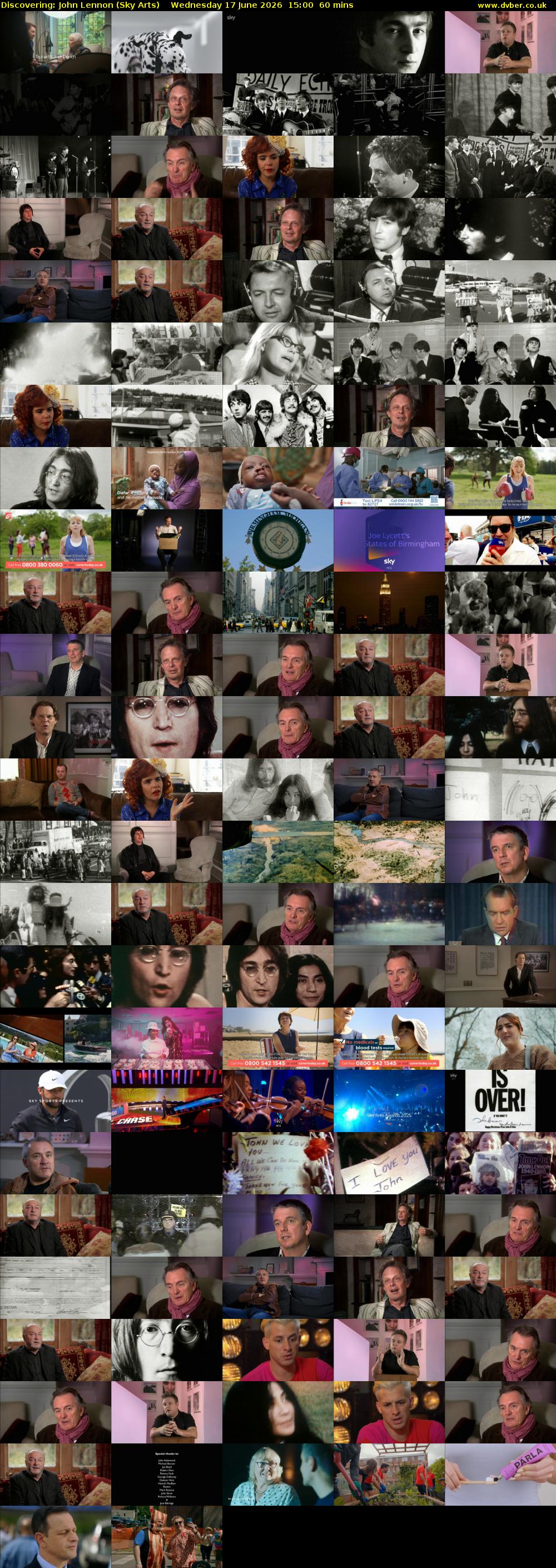 Discovering: John Lennon (Sky Arts) Wednesday 17 June 2026 15:00 - 16:00