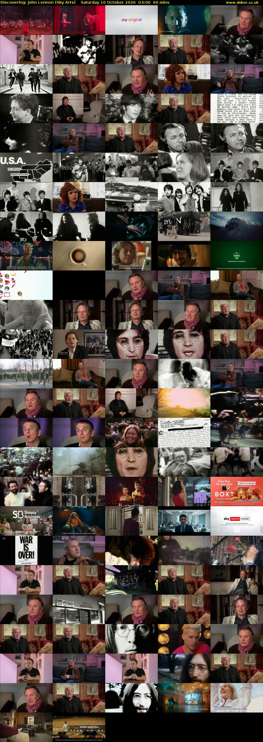 Discovering: John Lennon (Sky Arts) Saturday 10 October 2026 03:00 - 04:00