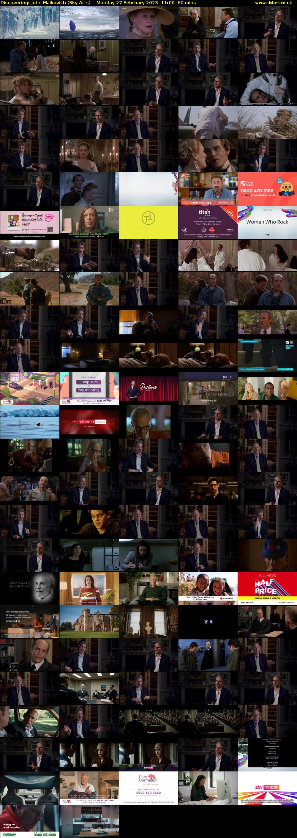 Discovering: John Malkovich (Sky Arts) Monday 27 February 2023 11:00 - 12:00