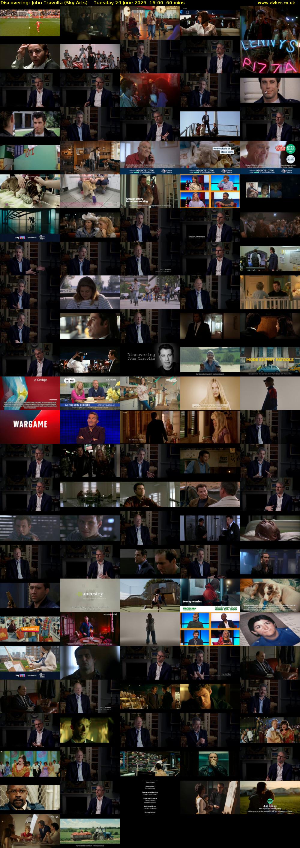 Discovering: John Travolta (Sky Arts) Tuesday 24 June 2025 16:00 - 17:00