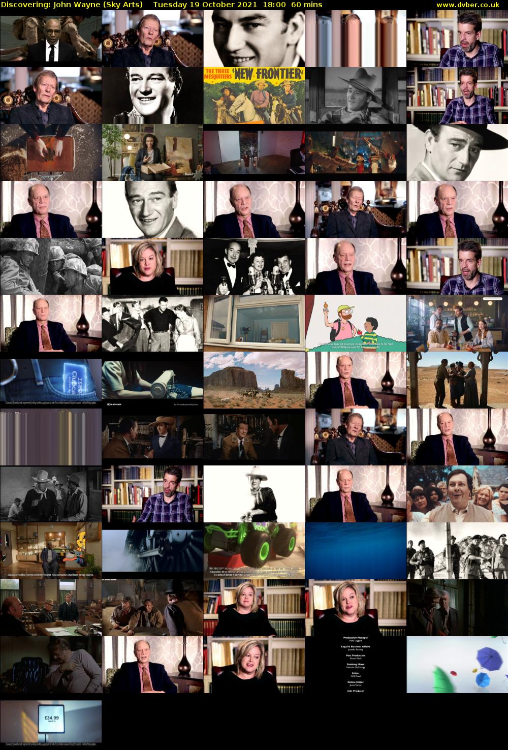 Discovering: John Wayne (Sky Arts) Tuesday 19 October 2021 18:00 - 19:00