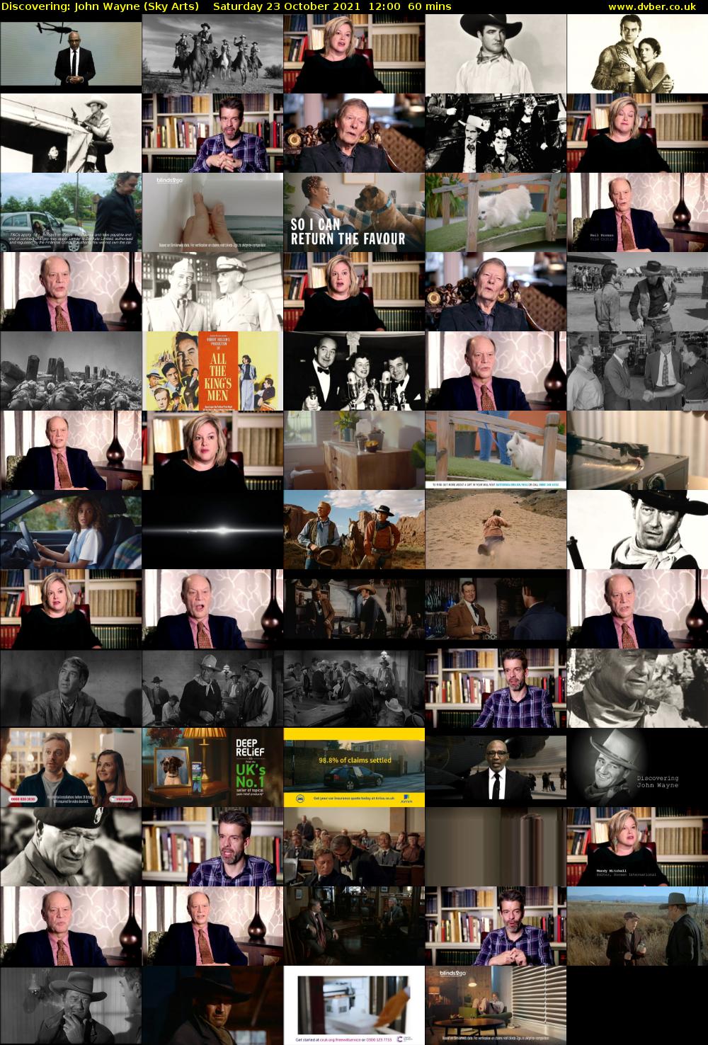 Discovering: John Wayne (Sky Arts) Saturday 23 October 2021 12:00 - 13:00