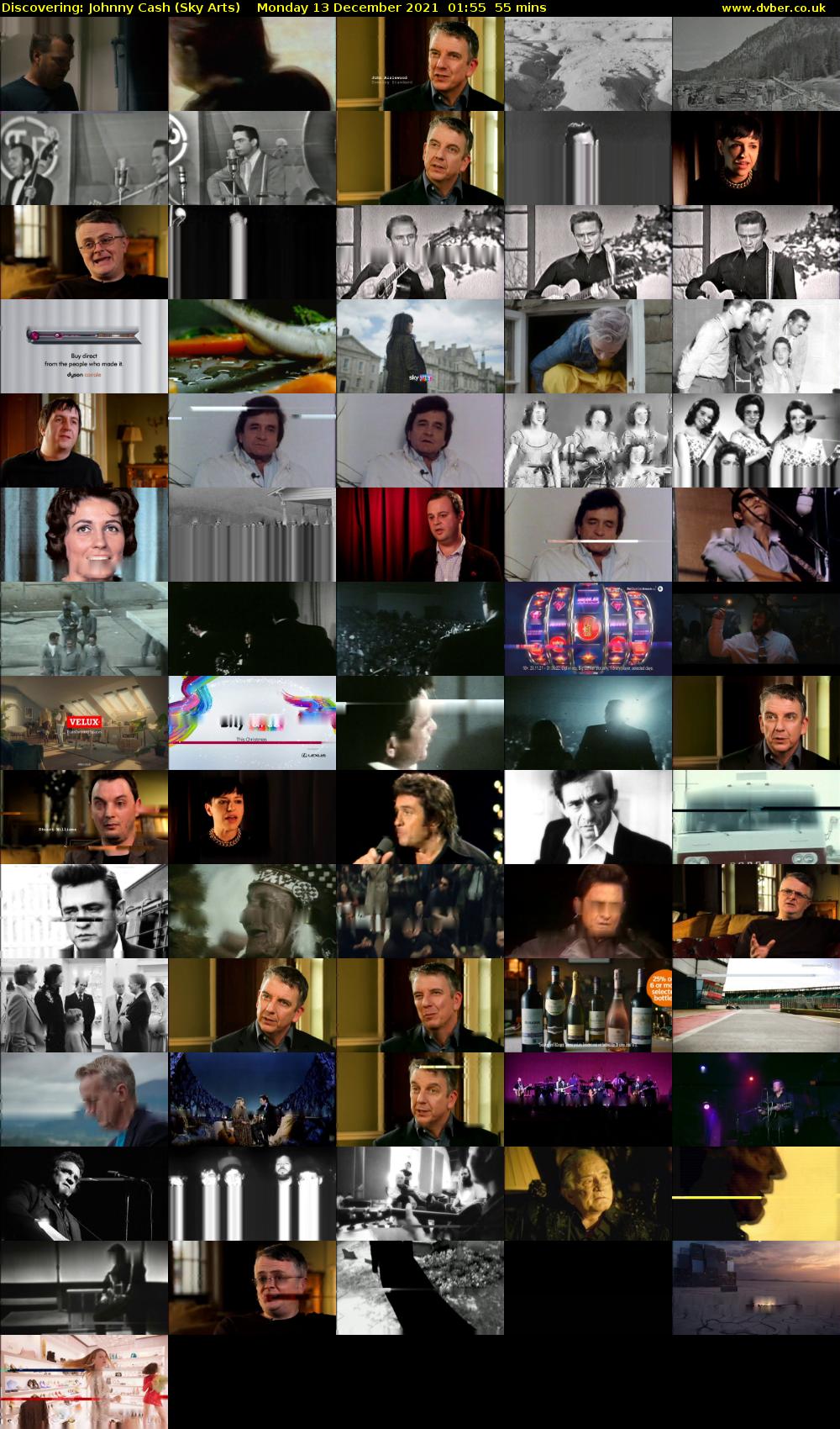 Discovering: Johnny Cash (Sky Arts) Monday 13 December 2021 01:55 - 02:50