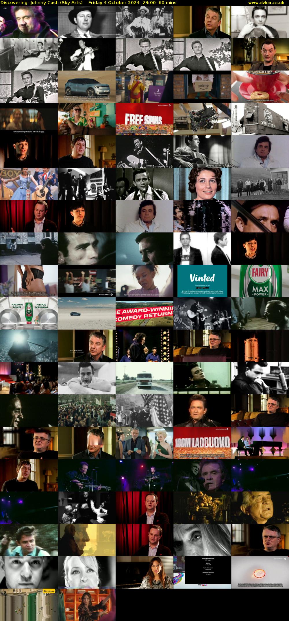 Discovering: Johnny Cash (Sky Arts) Friday 4 October 2024 23:00 - 00:00