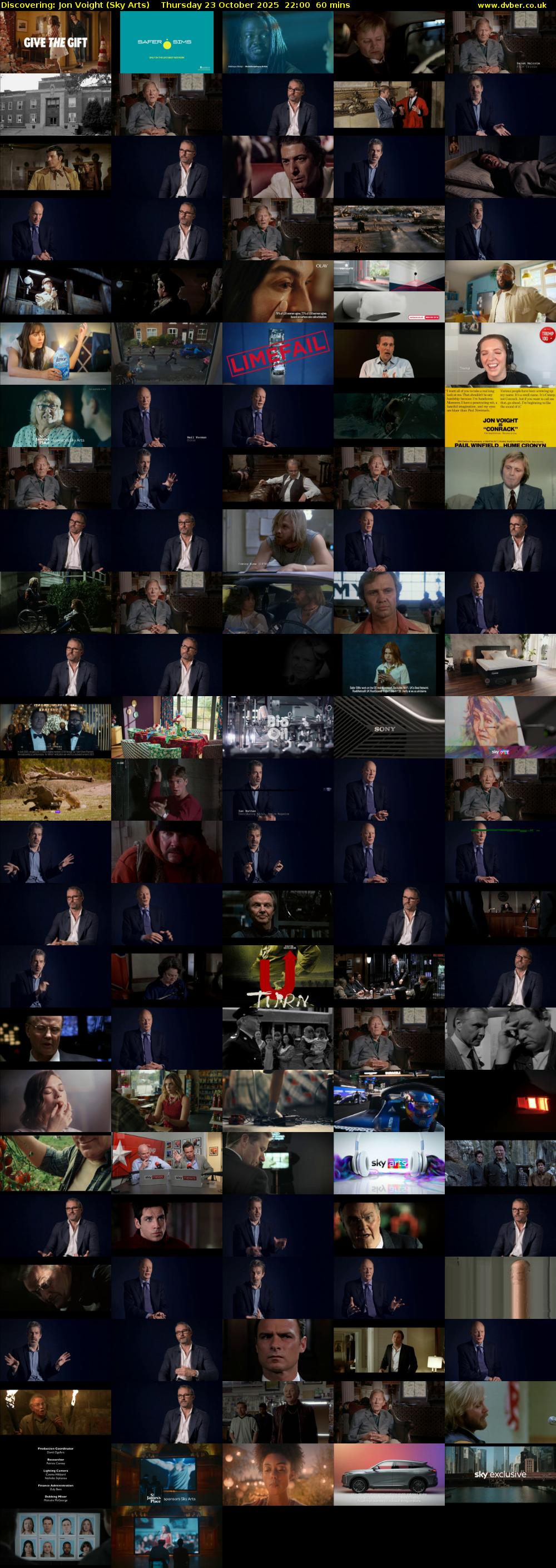 Discovering: Jon Voight (Sky Arts) Thursday 23 October 2025 22:00 - 23:00