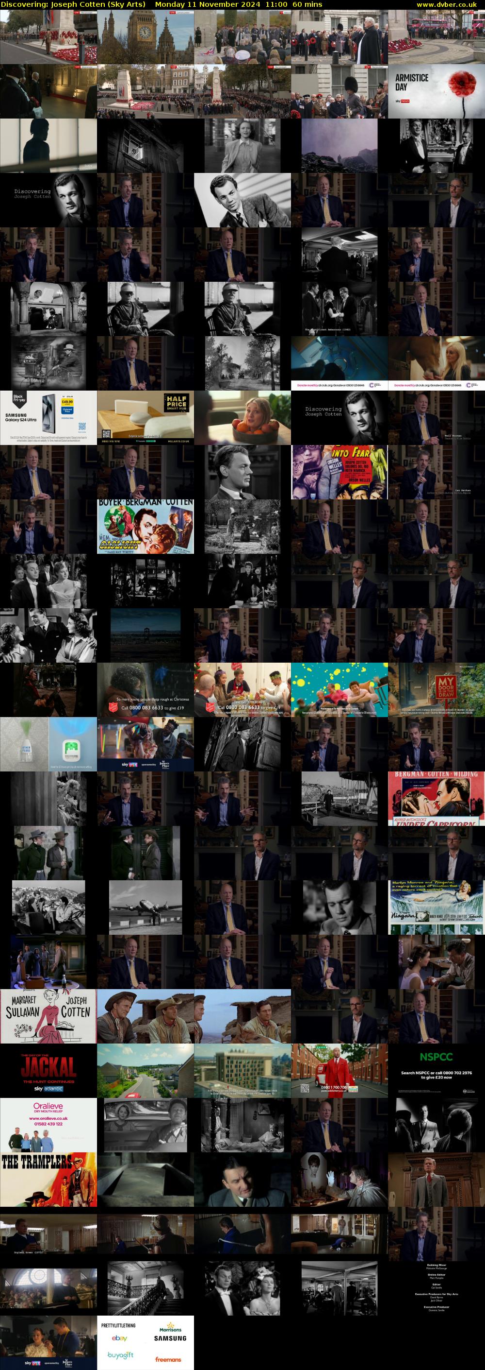 Discovering: Joseph Cotten (Sky Arts) Monday 11 November 2024 11:00 - 12:00