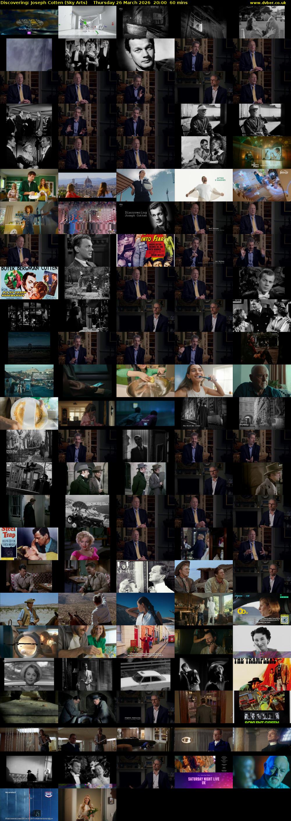 Discovering: Joseph Cotten (Sky Arts) Thursday 26 March 2026 20:00 - 21:00