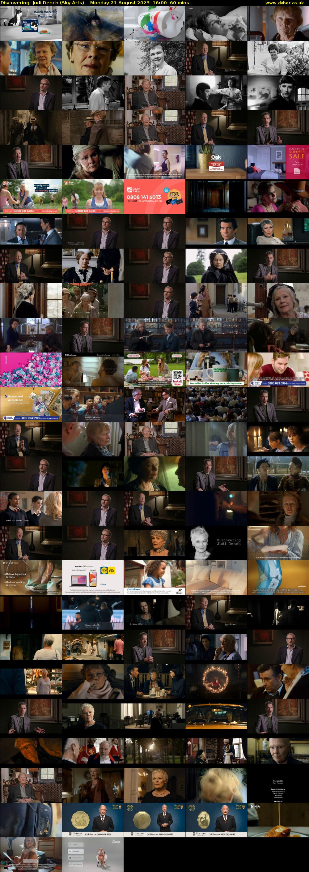 Discovering: Judi Dench (Sky Arts) Monday 21 August 2023 16:00 - 17:00