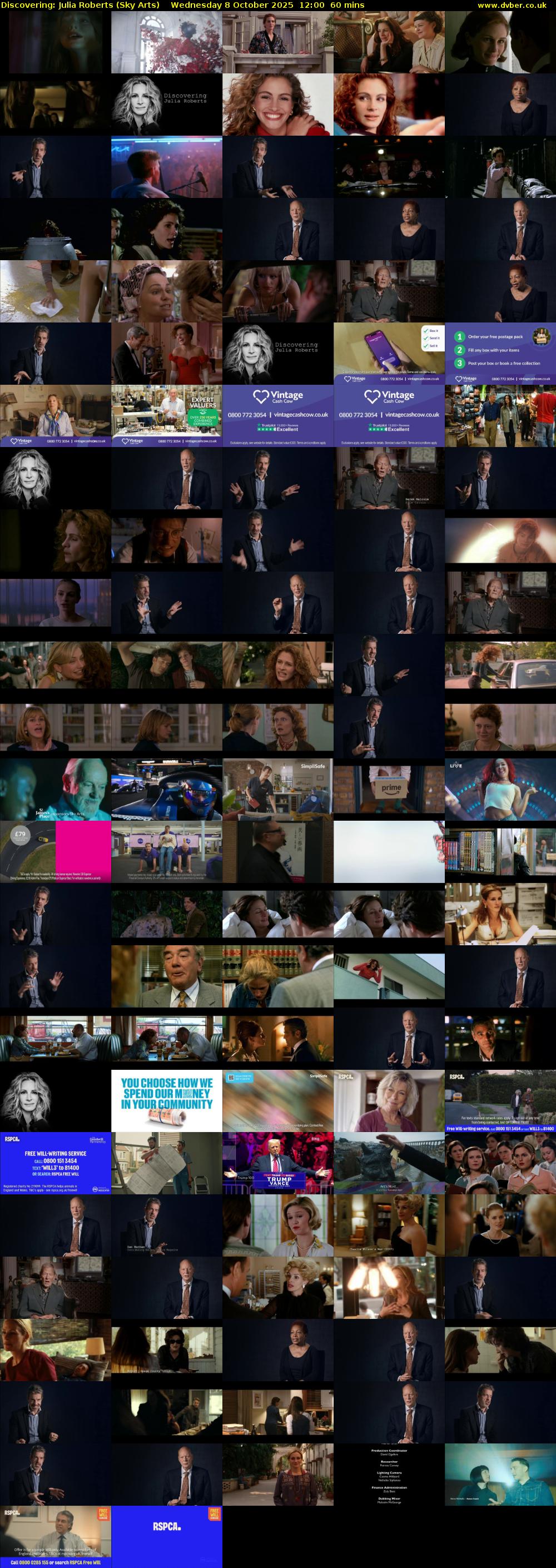 Discovering: Julia Roberts (Sky Arts) Wednesday 8 October 2025 12:00 - 13:00