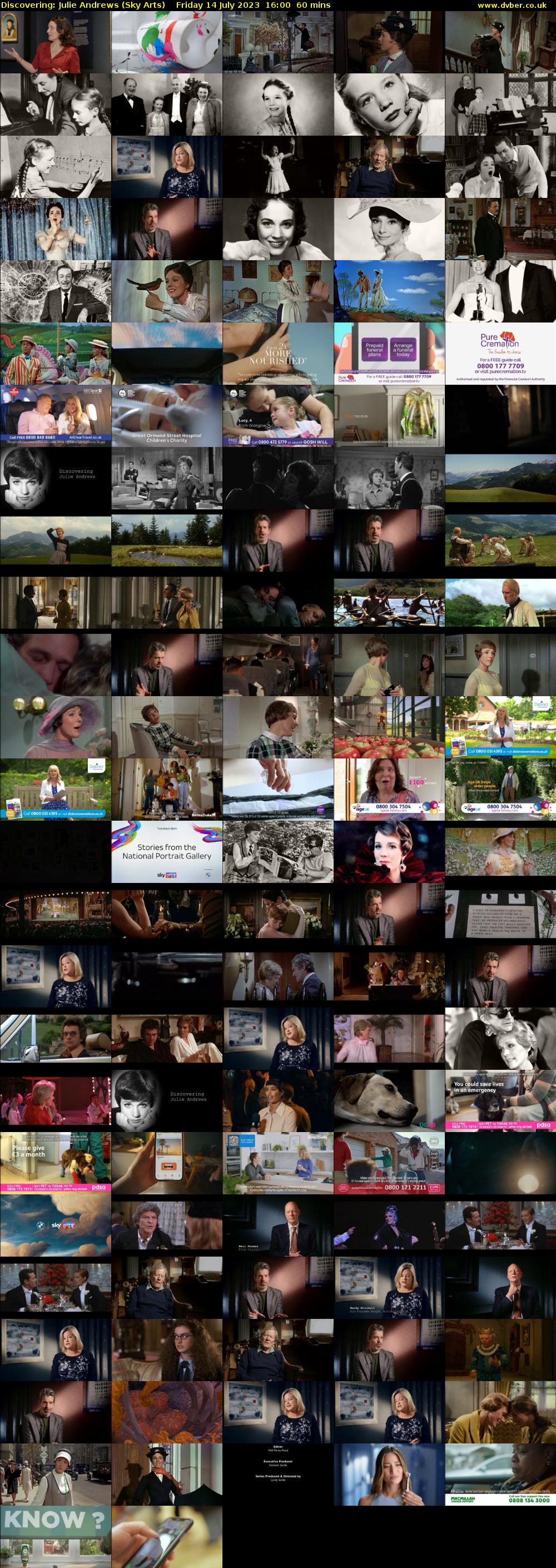 Discovering: Julie Andrews (Sky Arts) Friday 14 July 2023 16:00 - 17:00