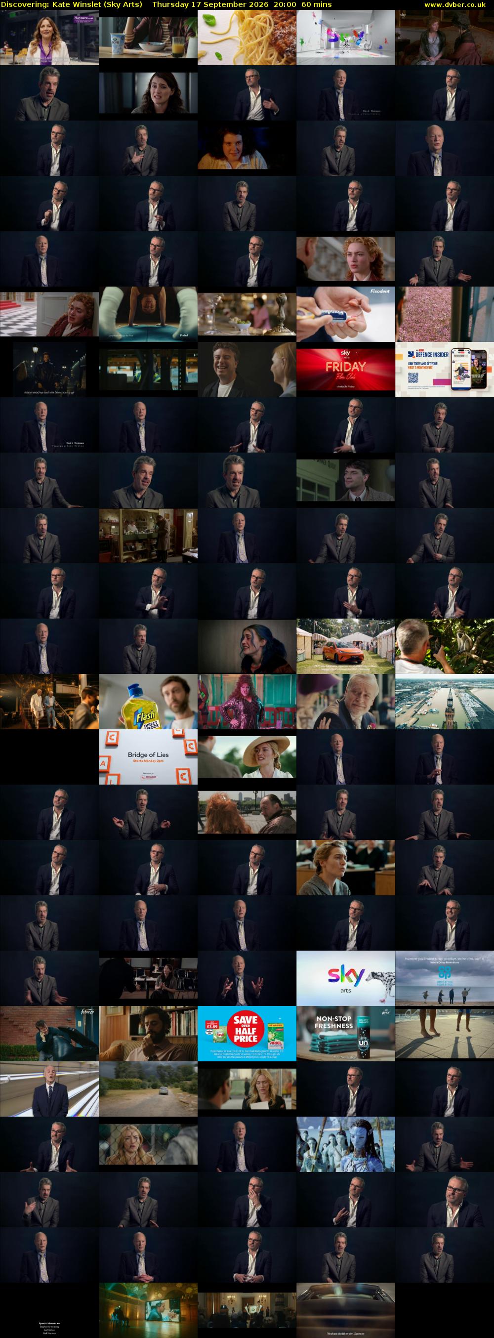 Discovering: Kate Winslet (Sky Arts) Thursday 17 September 2026 20:00 - 21:00