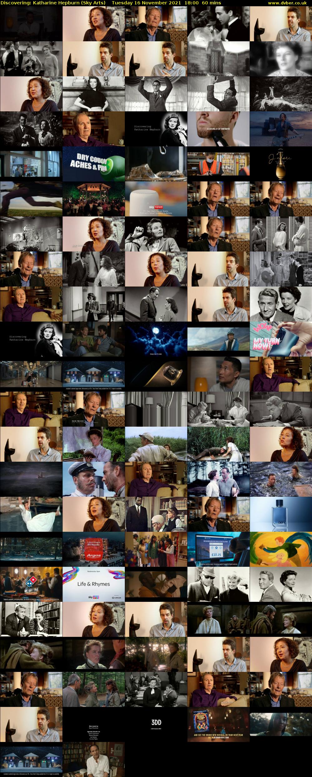 Discovering: Katharine Hepburn (Sky Arts) Tuesday 16 November 2021 18:00 - 19:00
