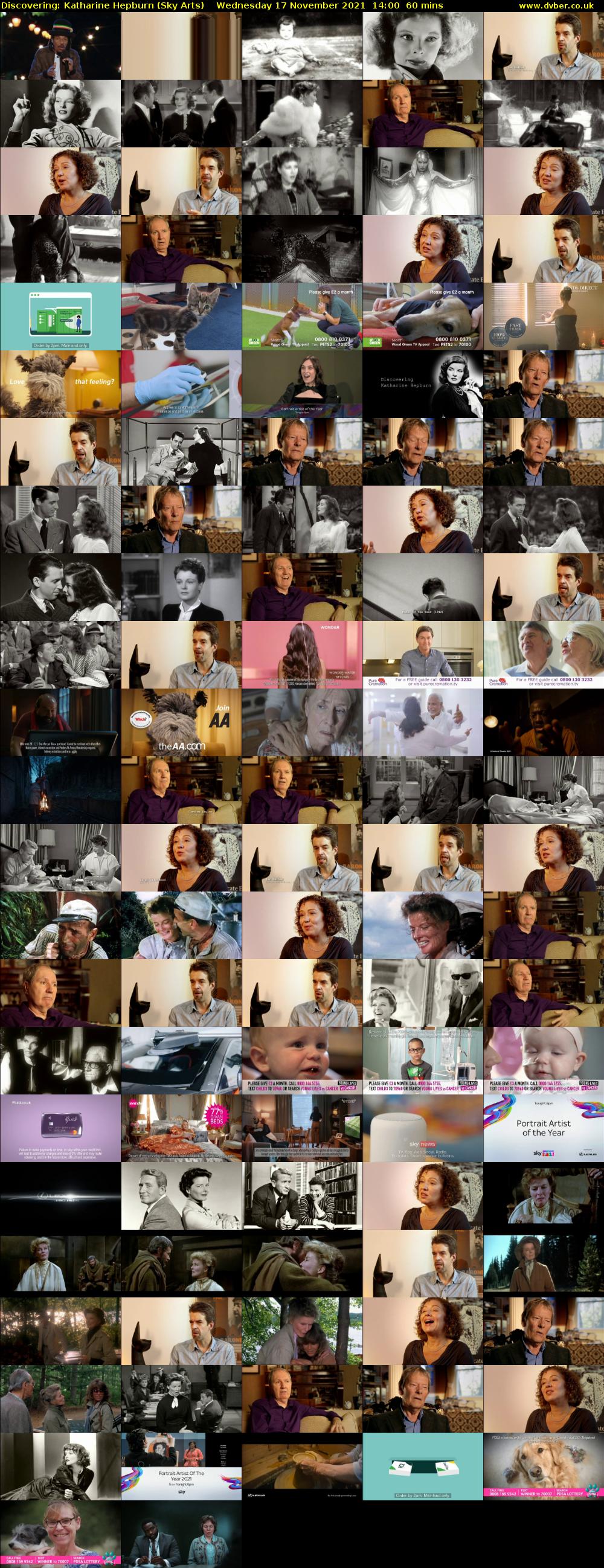 Discovering: Katharine Hepburn (Sky Arts) Wednesday 17 November 2021 14:00 - 15:00