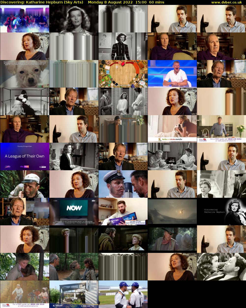 Discovering: Katharine Hepburn (Sky Arts) Monday 8 August 2022 15:00 - 16:00