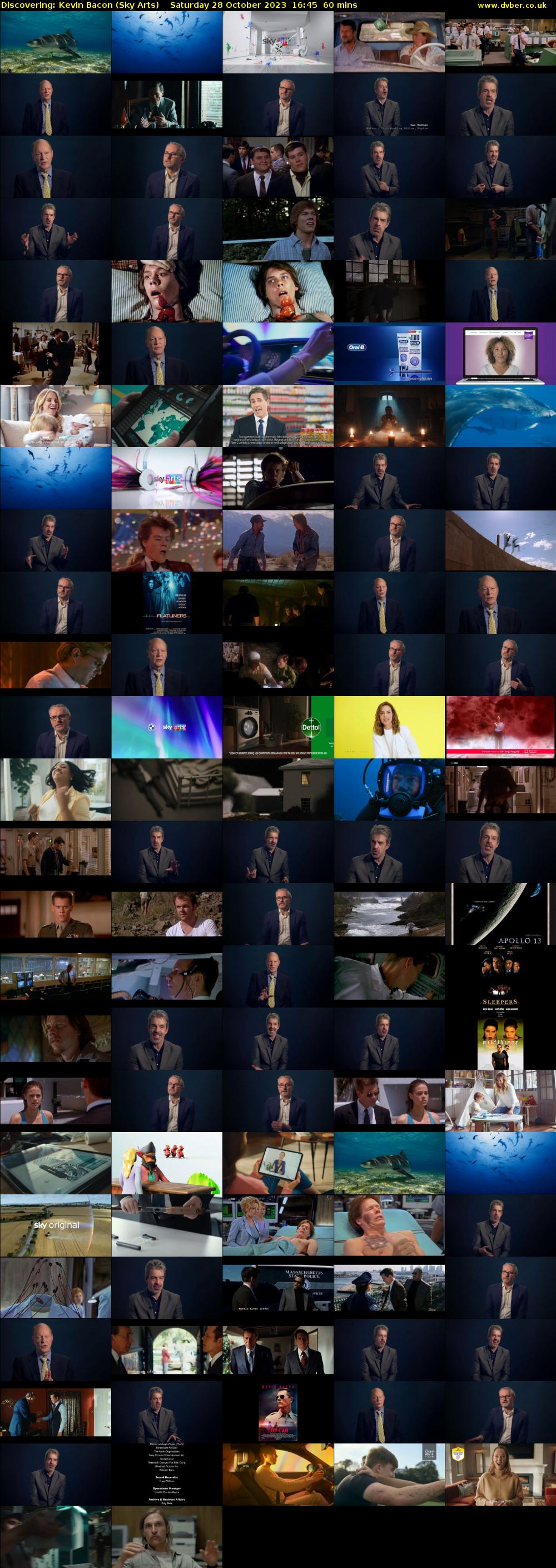 Discovering: Kevin Bacon (Sky Arts) Saturday 28 October 2023 16:45 - 17:45
