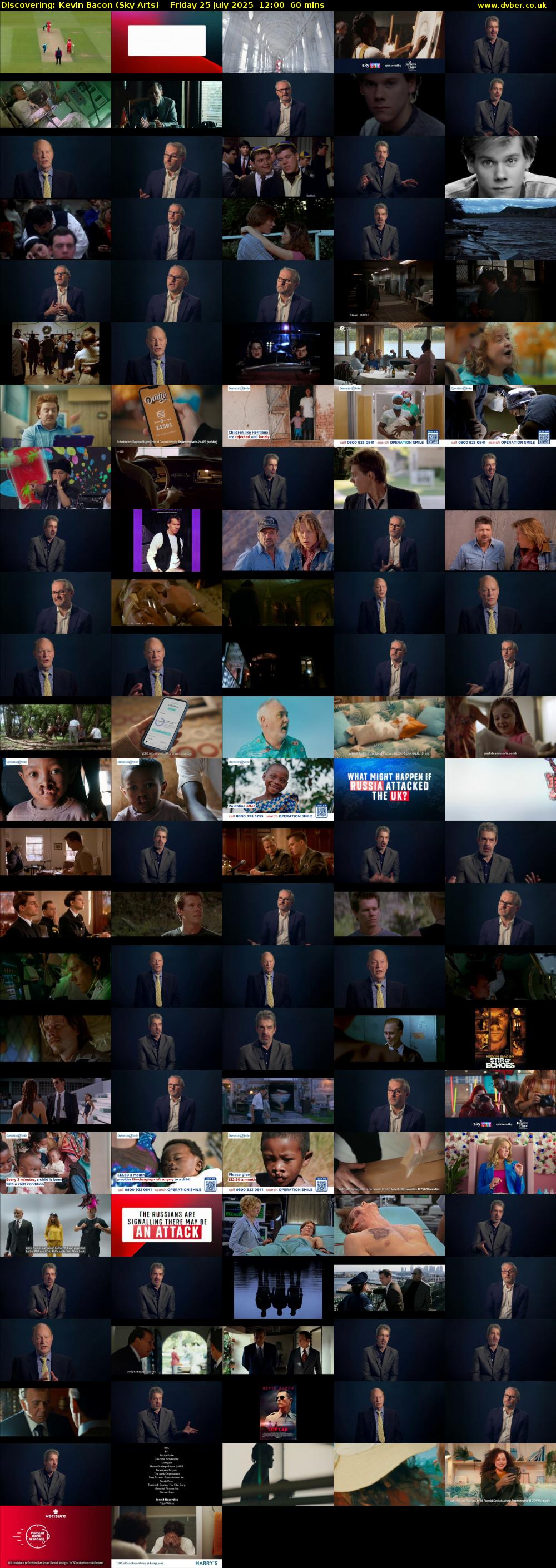Discovering: Kevin Bacon (Sky Arts) Friday 25 July 2025 12:00 - 13:00